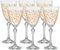 Bohemia Rotweingläser Kristall, Weinglas, Model Leaves Gold, gold Gravur, 350 ml, 6er Set