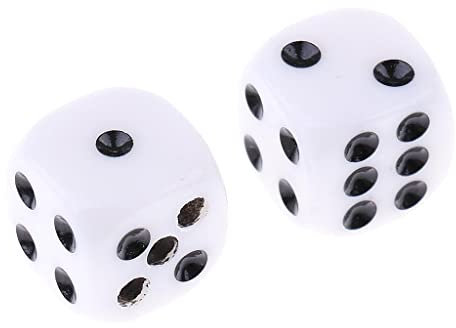 P Prettyia 2er Würfel Zaubertrick Illusionszauber Magic Trick Zubehör