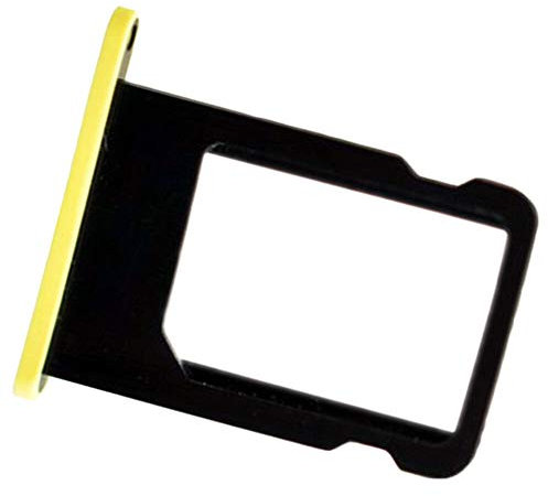 Apple iPhone 5c Tiroir Carte Nano SIM, Piece de Remplacement Original, Jaune