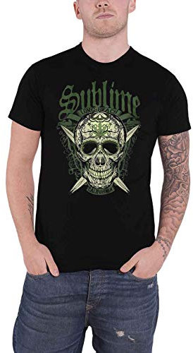 Sublime T Shirt Long Beach California Band Logo Nue offiziell Herren Schwarz XL