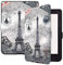 Case2go - Coque compatible avec Kobo Nia - Cuir Artificiel Case - Sleepcover - tour Eiffel