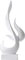NOBGM Objet Decoration Moderne Noir Statue Intérieur Salon Deco Table Basse Meuble TV Office Bureau Sculpture Design,Blanc