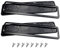 2x Black License Plate Holder Stainless Steel Fits Any Standard Uk Or Eu License Plate Number Plate Holder Frame, Appearance Universal Surrounds Car Registration License Plate Holder (Black, 2PC)