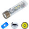 RovyVon Aurora A7 G4 7075 USB C wiederaufladbare Schlüsselanhänger Taschenlampen, 650 hohe Lumen kleine helle EDC Taschenlampe, Weiß/365nm vielseitige Seitenlichter für täglicher gebrauch