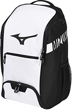 Mizuno Unisex Crossover Backpack 22 Batpack, Weiß-Schwarz, One Size