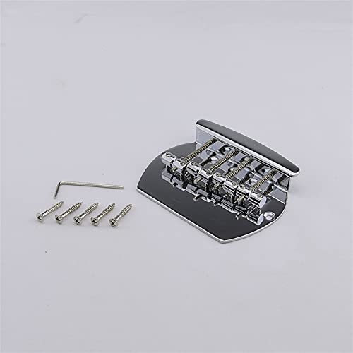 Stegsattel für E-Gitarre 1 Satz Von 4-String-elektrischer Bassbrücke, Geeignet Für Sterling Musicman Bass Chrome (# 0980)