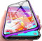 Gypsophilaa Coque pour Vivo V21 5G Adsorption Magnétique Tech Housse 360 Degrés Protection Étui Antichoc Cadre Aluminium Verre Trempé Aimant Fort Métal Flip Cover