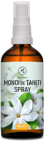 Monoi de Tahiti Raumspray und Lufterfrischer 100 ml - Blüten Aromaspray - Aromatherapie Raumspray - Raumnebel - Kissen- und Leinenspray - Duftspray - Aromatisches Spray