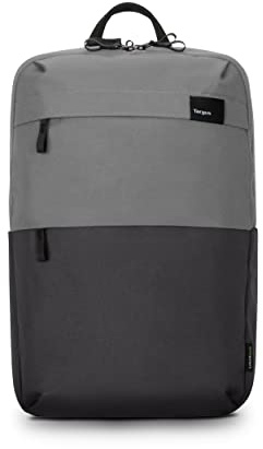 Targus Sagano EcoSmart Travel Laptop Backpack, Gray - Lightweight Travel Backpack Fits Laptops Up to 15.6, Eco-Friendly Backpack Made from 7 Recycled PET Bottles (TBB634GL)