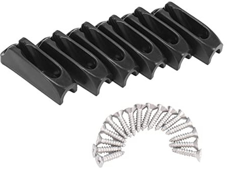 PAPAPI 6Pcs Canoe Cord Lock Rudder Control Nylon -Lock Rope Cord Tensioner Runner Anchor Cleat Boat Accessories