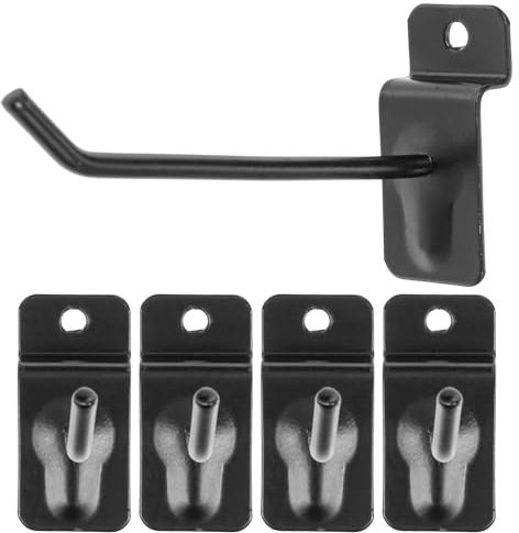 Angoily 50 Piezas Ganchos De Pared De Listones, 10CM Ganchos Para Tablero, Ganchos Para Panel Perforado Para Paredes De Listones, Tiendas, Tableros