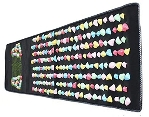 Akozon 1,7 m x 0,35 m, Laufstein, Fußmassage, gesundes Kissen, 7 Board, Reflexologie, Walk, Massage, Beine, Gesundheit, Stein, Pflege, Beine, Massage, Gesundheit, Fußmatten