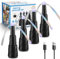 Ventilateurs Rétractables Anti-Mouches Pour Aliments, Ventilateur Anti-Mouches Rechargeable, Ventilateurs De Table Portables Repoussent Les Insectes Volants, Pour L'intérieur L'extérieur (4 Pièces)