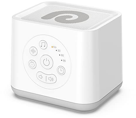 Dreamegg White Noise Machine, D8 White Noise Machine Baby Kids Adults, White Noise Sound Machine with 21 Soothing Sounds Therapy for Sleeping Nursery Home Office Travel Gift, Timer, Memory Function
