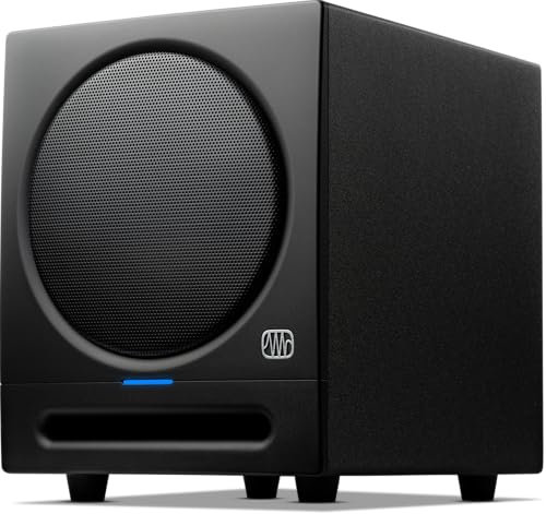 PreSonus Eris Sub 8BT — 8-inch Active Studio Subwoofer with Bluetooth for Multimedia, Gaming, Studio-Quality Music Production