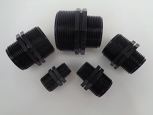 Hexagon Reducing Nipple Water Fitting Polypropylene BSP Fish Pond Choose Size (2 x 1 1/2 BSP)