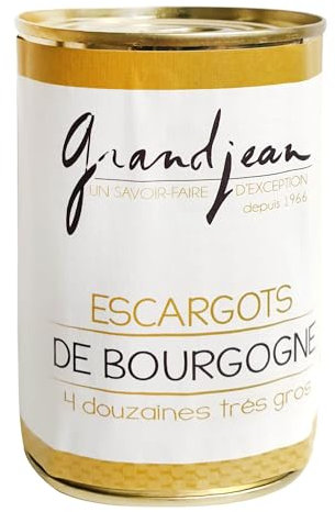 Escargots de Bourgogne 4 douzaines Très gros - Conserve - Grandjean