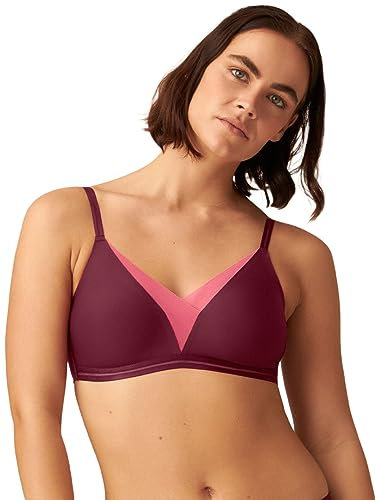 Naturana Soft Feel-Good Bra with Mesh Detail | Cozy Wireless Bra | Women's Supportive Bra - 36 Astro Dust C