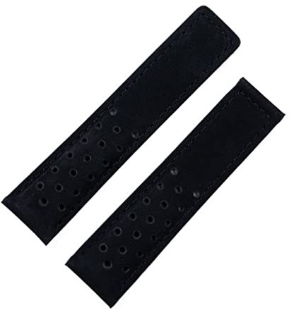 TPUOTI 20 mm 22 mm 24 mm echtes mattiertes Lederarmband für TAG Strap Für Heuer Carrera Aquaracer Monaco F1 Uhrenarmband Schnalle, 24 mm, Achat