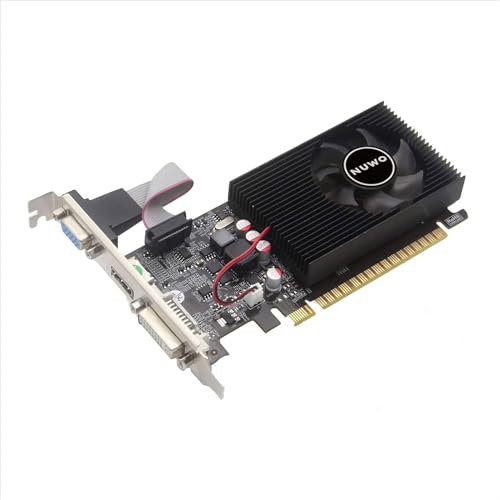 Nuwo Scheda Grafica GT730 GT 730 4 GB DDR3 128 bit 700MHz, Scheda Video GPU per PC, DVI, HDMI, VGA, PCI Express 2.0, Supporta DirectX 11, Bulk