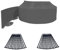 Bordure de Jardin Flexible 10 mètres Hauteur 10cm Bordure Jardin Exterieur avec 30 Piquets d’ancrage Bordure de Jardin en Plastique pour Herbe, Parterre de Fleurs, Pavés, Gris