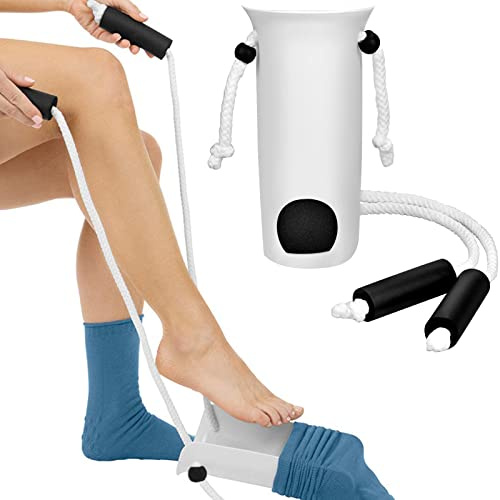 KINGOZOYI Sockenhilfe Anziehhilfe für Socken ältere und Behinderte Schwangere Frauen, Sockenanziehhilfe Anziehhilfe Sockenanzieher, Sock Slider Aid Helper für Diabetiker