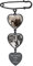 Supcare Charme Photo DIY Broschen Damen Herz Anhänger Gravur Text Broschen mit Foto Custom Memorial Anstecker Pin Personalisiert Broschennadeln Schwarz Anstecker Nadeln Modeschmuck für Ehefrau
