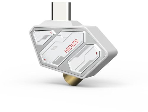 HIDIZS SD2 Amplificador de Auriculares Portátil Tipo C a Adaptador de 3,5 mm Dongle DAC Decodificador de Audio de Alta Resolución Audio, Blanco