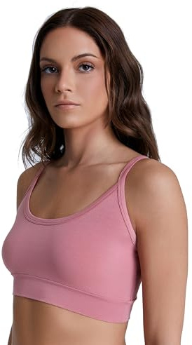 ALBERO NATUR Damen Bustier Bio-Baumwolle Sport BH Unterhemd Yoga Pilates