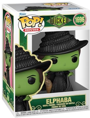 Funko Pop! Movies: Wicked - Elphaba - Figura de Vinilo Coleccionable - Idea de Regalo- Mercancia Oficial - Juguetes para Niños y Adultos - Muñeco para Coleccionistas y Exposición