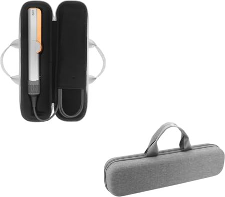 Buwico Harte Reisetasche für Dyson Airstrait Glätteisen, tragbare Aufbewahrungstasche für Dyson Airstrait Glätteisen (nur Hülle, Grau)