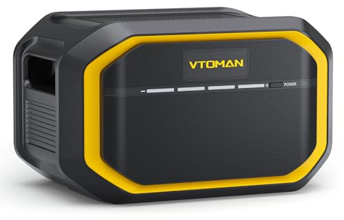 VTOMAN FlashSpeed 1500 Zusätzlicher Batterie 1548Wh - für FlashSpeed 600/FlashSpeed 1000/FlashSpeed 1500 Tragbare Powerstation, LiFePO4 Batterie