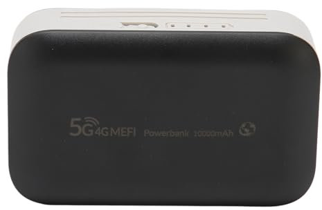 Netzwerk-Router, tragbar, 4GLTE, entsperrt, 5G, WiFi, Hotspot, 300 Mbps für Spiele-Partys, Schwarz