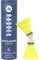 Raquex Badminton-Federbälle aus Nylon– Röhre mit 6 Federbällen mit Naturkork– drei Geschwindigkeitsoptionen–weiße oder gelbe Federbälle, robuste Badminton-Federbälle für drinnen und draußen (Gelb, 78)