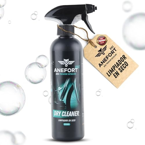 ANEFORT BIKE - Dry Cleaner - Limpiador en Seco Bicicletas - Limpieza Sin Agua - MTB, BMX y Carretera - Facil de Usar - 500 ml