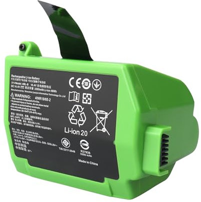 MXJFYY 14,4 V 3300 mAh 48 Wh Batteria di ricambio agli ioni di litio compatibile con iRobot Roomba S9 9150 S9+ S9550 9550 + S9 Plus S955020 S955880, sostituzione per la serie ABL-B 4INR19/65-2