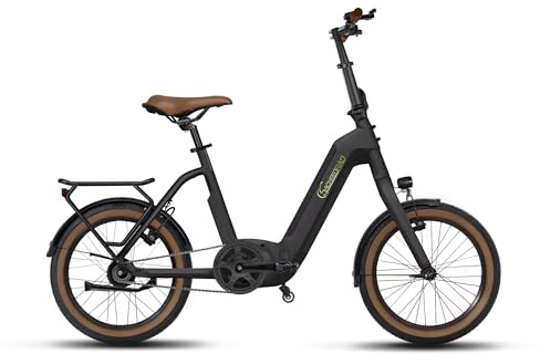 SachsenRAD E-Faltrad F3B Centro mit Rücktrittbremse, 20 Zoll, 250W Mittelmotor, 15Ah Lithium-Akku