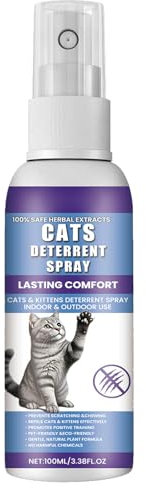 GNAUMORE Anti Kratz Spray fur Katzen,Kratzfestes Spray,Kratzschutz fur KatzeHund,Katzenfernhaltespray Möbel,Anti Kratz Spray Katzen,Fernhaltespray Katzen fur Sofa,Mobel,Schutzt lhr Zuhause 100ml