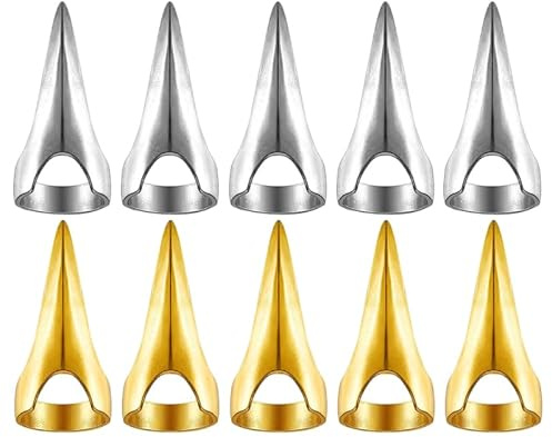 FRCOLOR 10 Stück Metall Haarflechtringe Für Kreatives Haarstyling Punk Finger Ringe Professionelle Haarschneidewerkzeuge Für Zuhause Und Friseursalons