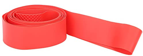 Culnflun PVC-Fahrradreifen-Einlage, Mountainbike-Schutzpolster, leicht, Rot, Schwarz (20 inch)