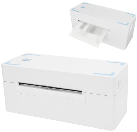 Zunate Thermischer Etikettdrucker, Drahtloser Blurtooth Thermal -Drucker für Small Business -Versand, Unterstützung von USB -Kabel und Drahtloses BT für OS X, für Android, für Linux (EU)