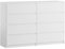 YUMEBLY Kommode mit 8 Schubladen | Weiß 140 cm Ideal für Schlafzimmer, Wohnzimmer, Kinderzimmer und Büro | Große geräumige Kommode | 140x97x40 cm