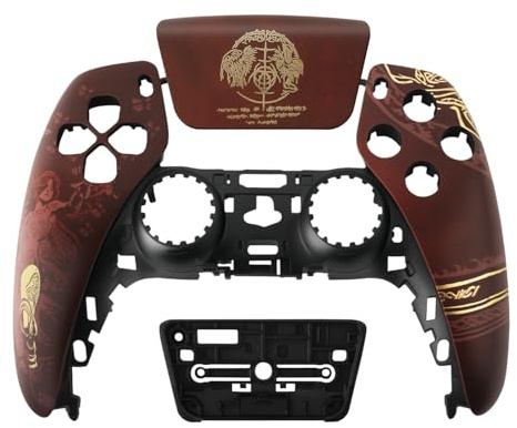Front Shell with Touchpad for PS5 Controller– Custom EldenR-Inspired Faceplate Accessories Kit Compatible with BDM-010/020 / 030/040 / 050