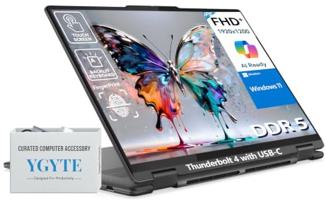 Lenovo Yoga 7i 2 in 1 Laptop Touchscreen, 16 FHD+ 360 Foldable Touch Screen Convertible, Intel Core Ultra 7, Windows 11 Pro Laptop PC, 16GB DDR5 RAM 512GB SSD, Backlit 10-Key, Fingerprint