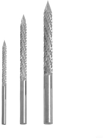 CYRENT 3 PCS Tire Reamer Drill Bit, 3mm 4.5mm 6mm Tire Repair Carbide Burr Drill Bit Tyre Patch Plug-Cutters, Patch-Plug Tire Repai Drill Bits