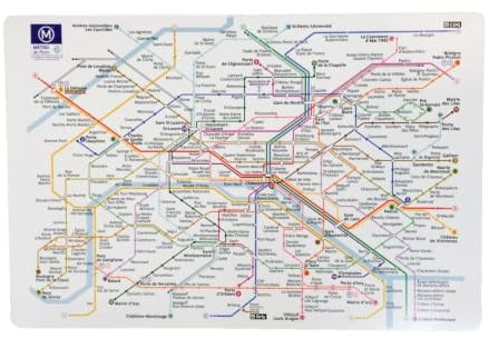 Platzset aus Kunststoff Paris RATP Assortis 45 X 30 passend 45 x 30 cm Winkler