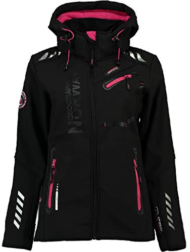 Geographical Norway Chaqueta SOFTSHELL de mujer REINE Negro/Fucsia Talla XL