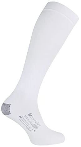 Saphena - Unisex Graduated Compression Class 1 Medical After Surgery Below Knee Anti Embolism Stockings Socks (Standard, White)