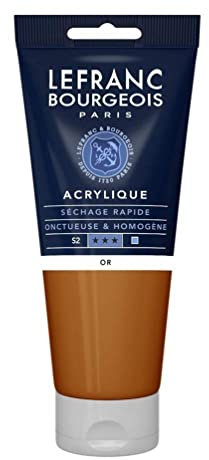 Lefranc Bourgeois Fine Acrylic Colore Acrilico, Oro (Gold), 200 ml