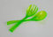 Kimmel Salatbesteck Servierlöffel Salatgabel Salatlöffel 2-teilig, Kunststoff, Grün-transparent, 21-000-2713